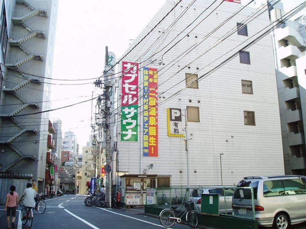 Capsule Hotel & Sauna Ikebukuro Plaza Präfektur Tokio Exterior foto